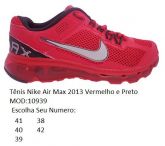 Tênis Nike Air Max 2013 Vermelho e Preto MOD:10939