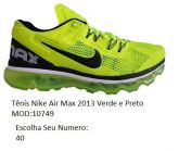 Tênis Nike Air Max 2013 Verde e Preto MOD:10749